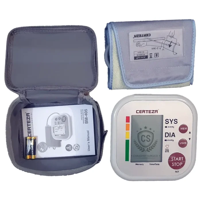 Blood Pressure Monitor Digital Certeza BM 405 COMPLETE CONTENT