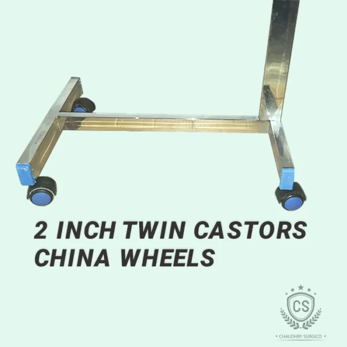Mayo-Trolley-Stainless-Steel-2inch wheels