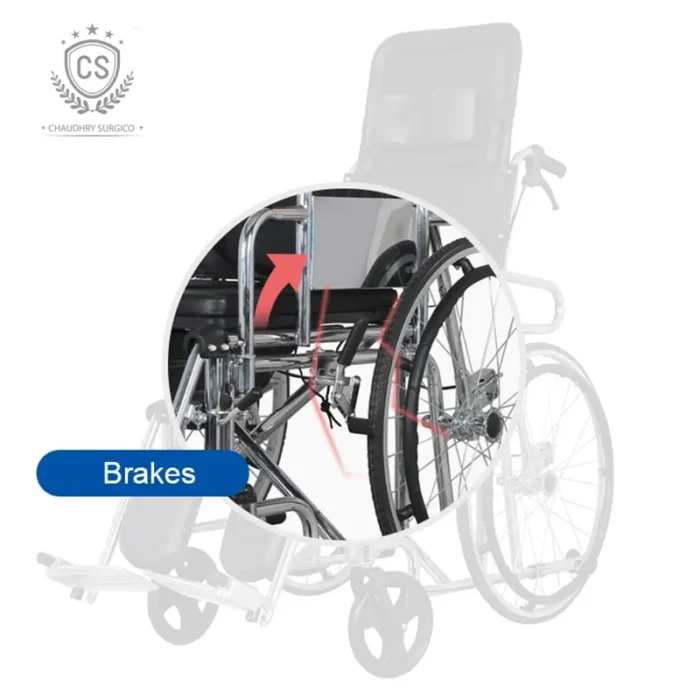 Wheelchair commode folding 608GC b