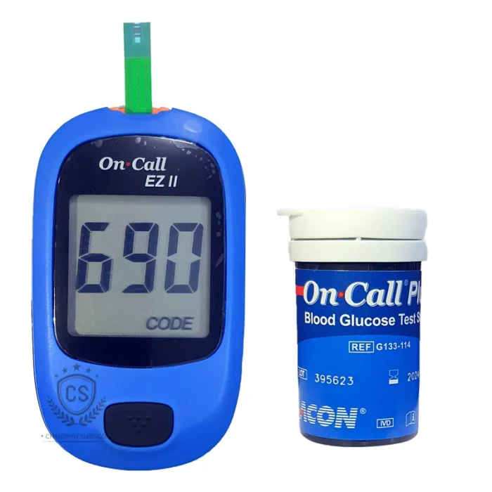 On-Call-EZ-II-Glucometer with 10 strips