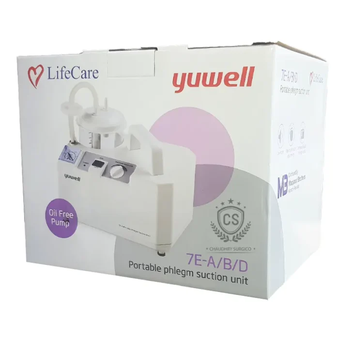 Portable phlegm suction Machine Lifecare / Yuwell 7E-A/B/D complete unit