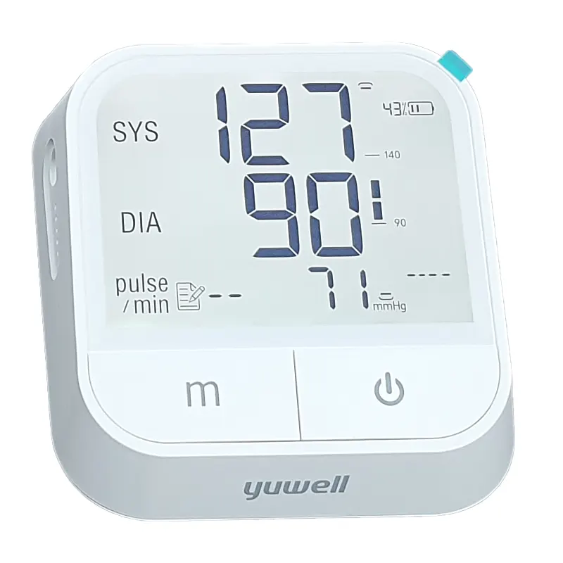 yuwell Monitor de presión arterial, puño superior extra grande, máquina BP  digital para uso doméstico y medidor de monitoreo de frecuencia de pulso