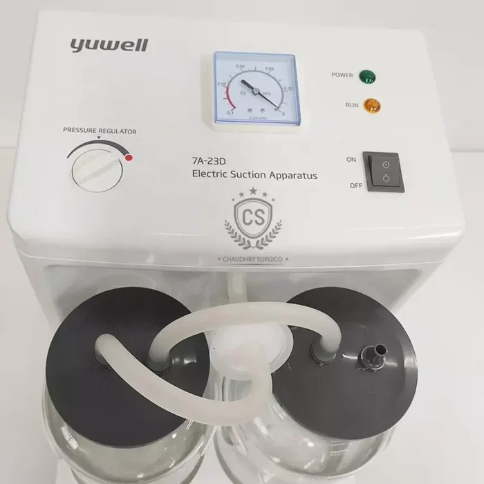 Mobile Electric Suction Machine Yuwell 7A-23D TOP VIEW