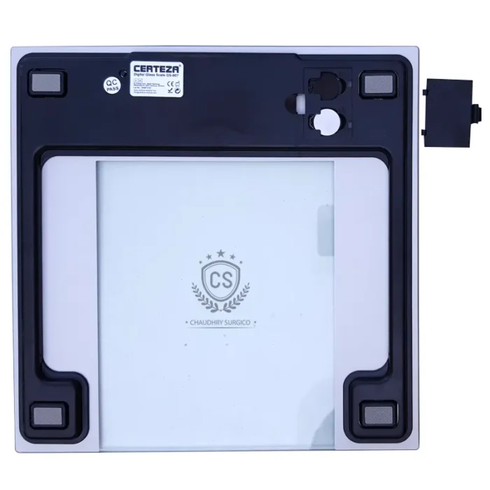 Adult Digital Glass Bathroom Body Weight Scale Certeza GS-807 back view