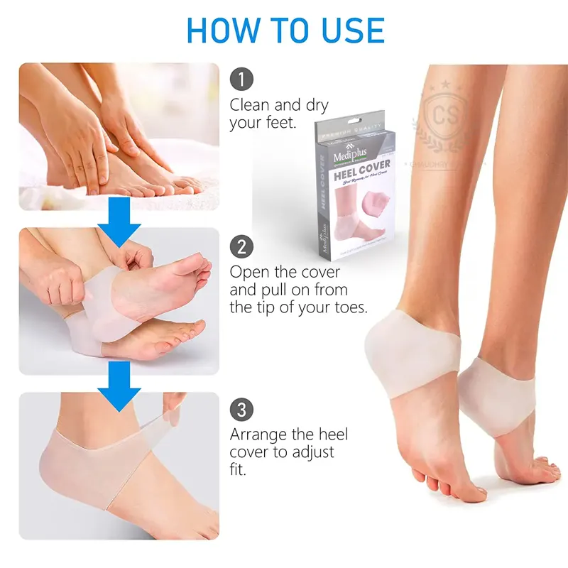 Silicone Gel Heel Pads, Cups for Heel Pain | PMR