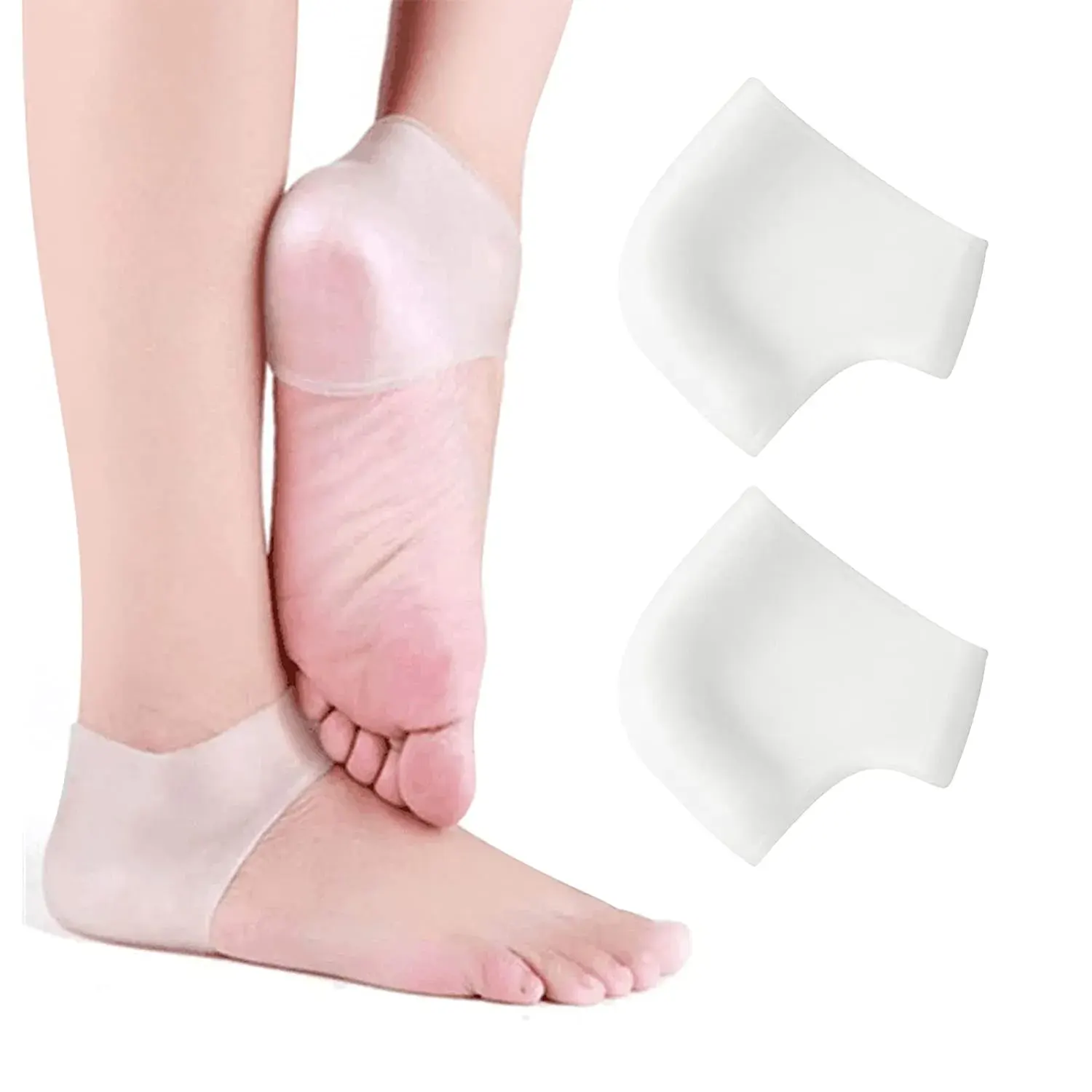 silicone heel cover for painful feet