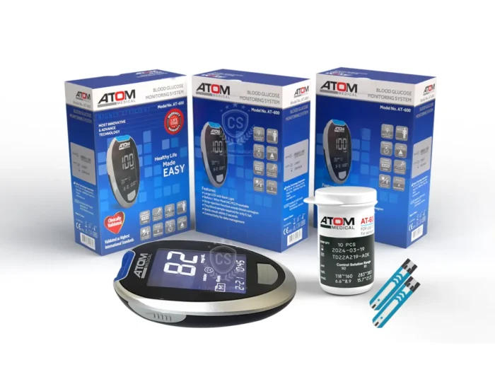 ATOM AT-600 Blood Glucose Meter Price in Pakistan complete Package