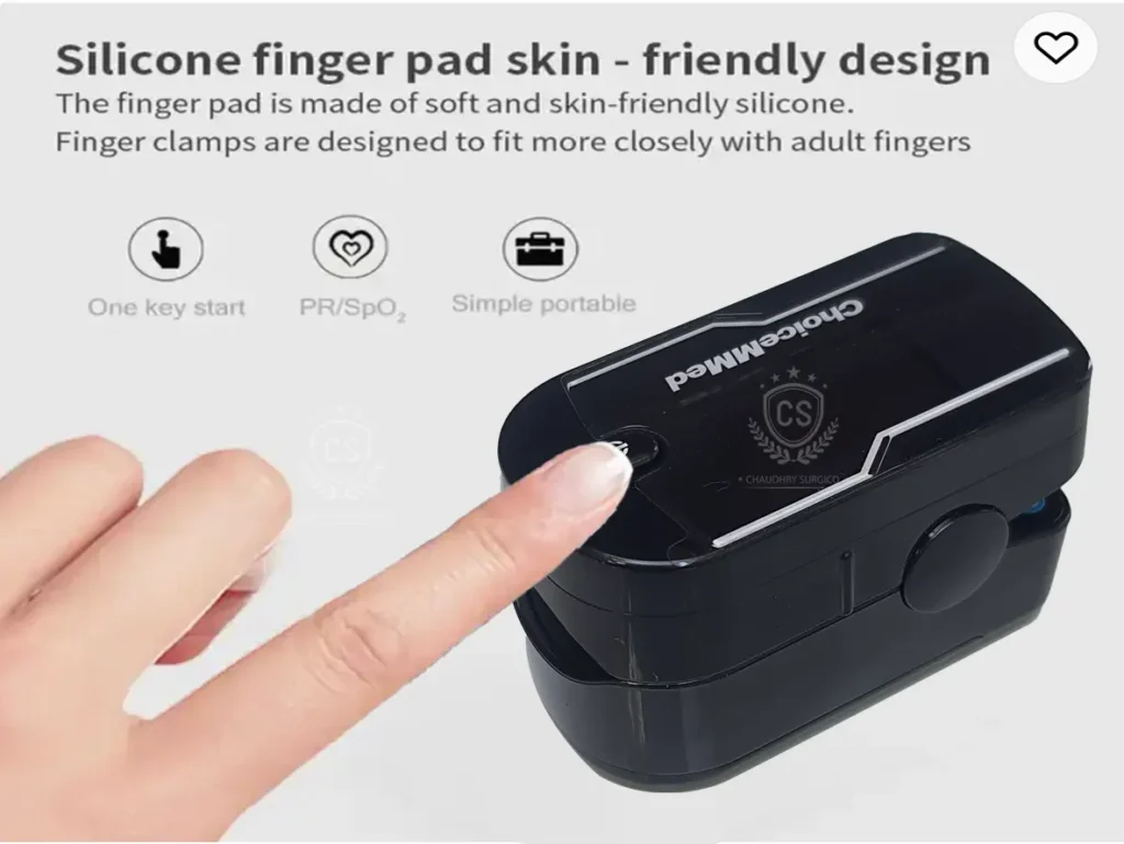 Choicemmed Pulse Oximeter for instant pulse rate and oxygen saturation