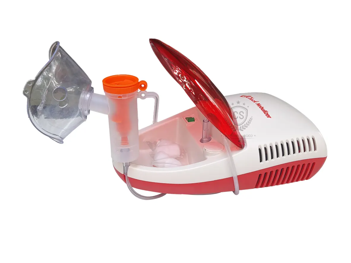 Ucheck Nebulizer Machine -step2 - attache the medicine cup to Nebulizer