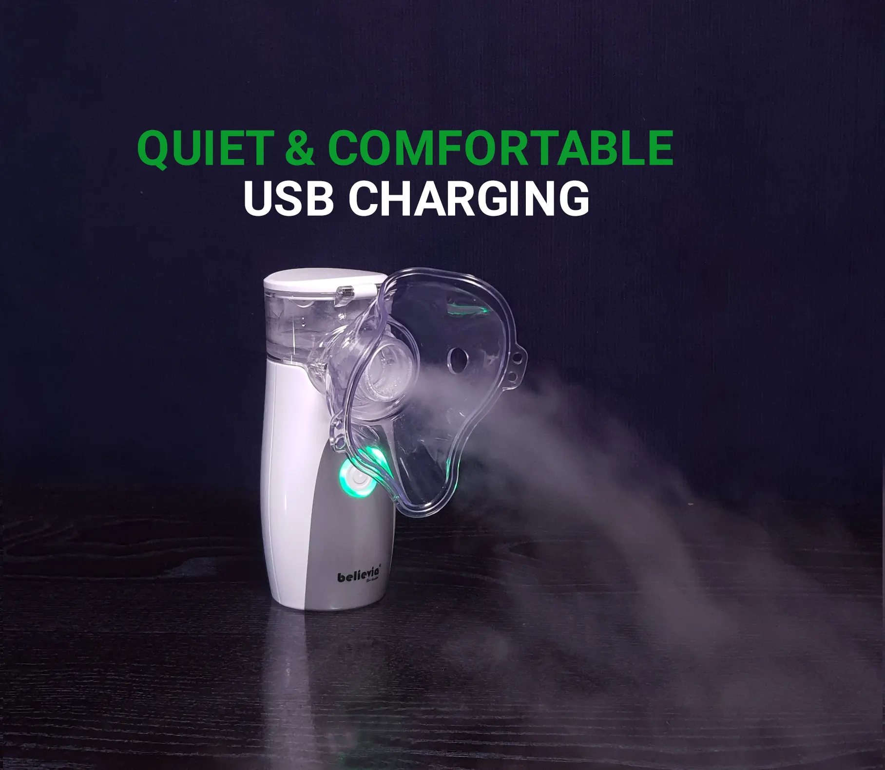 Handheld Portable Nebulizer Machine Believia with USB charging