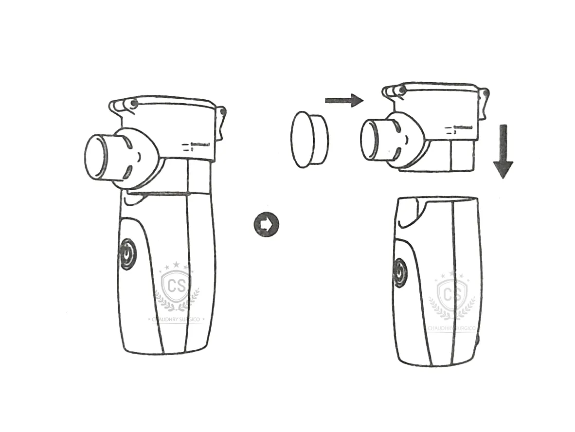Portable Nebulizer Machine Believia - step2 - Assemble the nebulizer