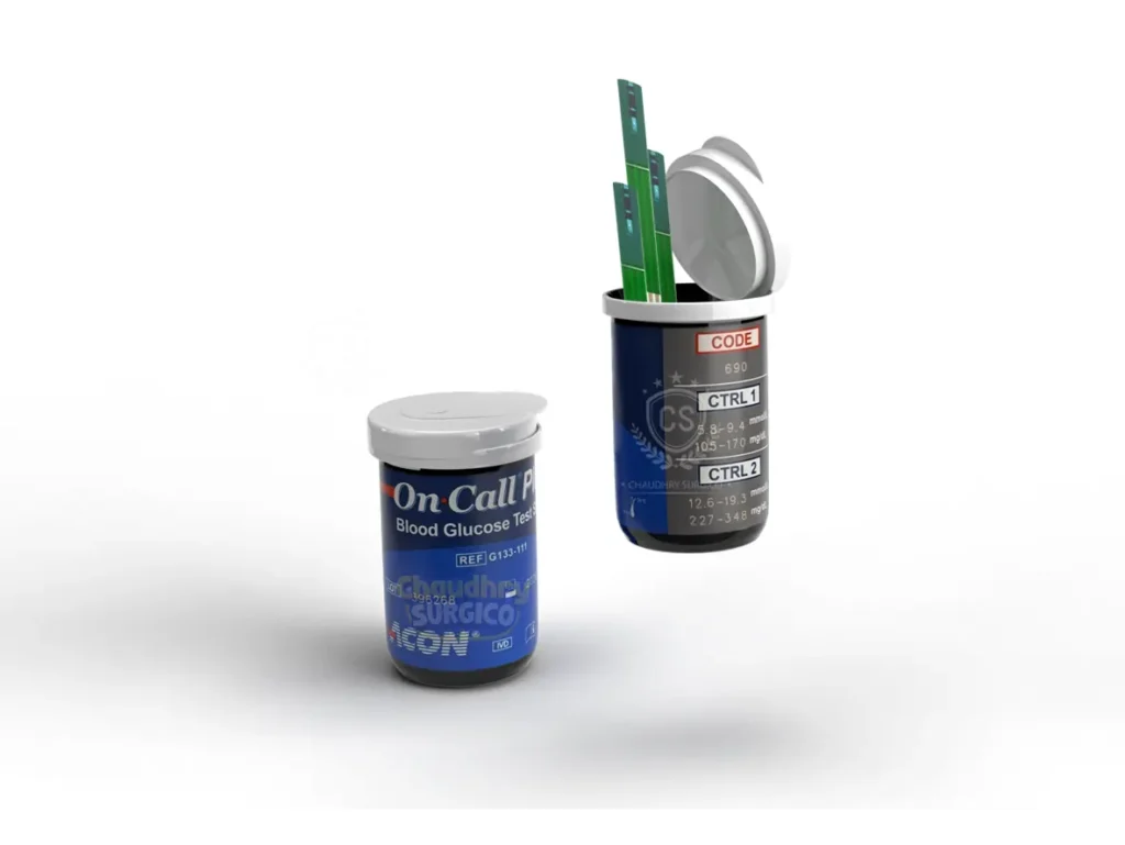 50 STRIPS PACK On Call Plus On Call EZ II Glucometer Code 690 highly accurate