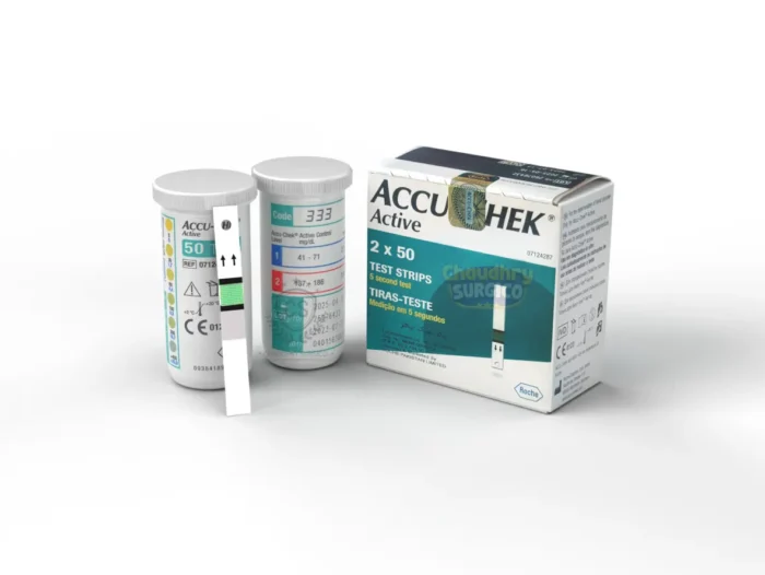 Accu chek Active Strips Pack of 100 contains 2 containers of 50 strips