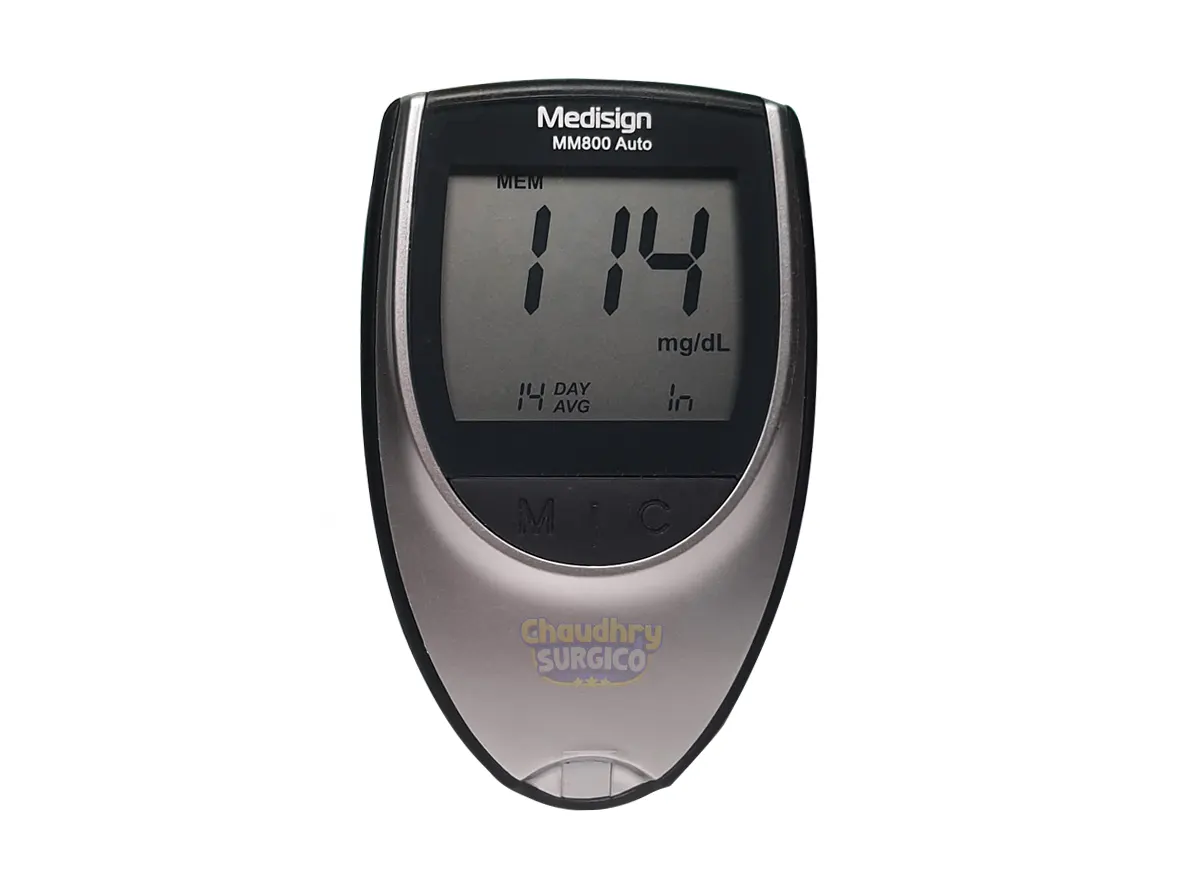 Glucometer Medisign MM800 -step6- Read the result