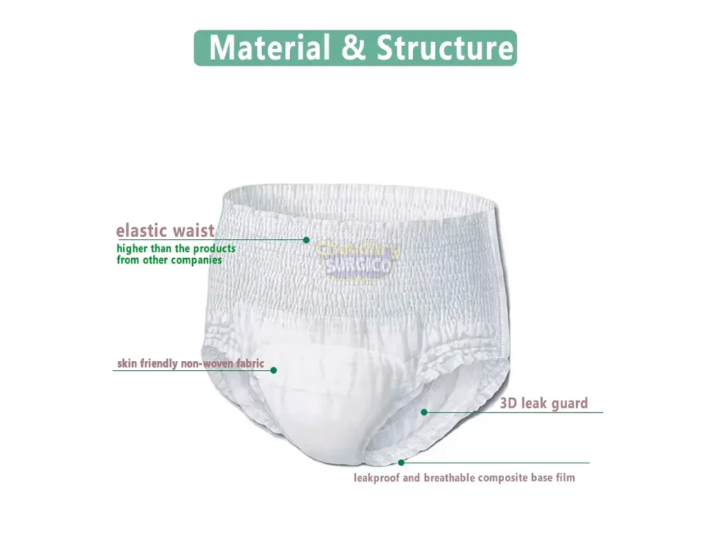 Mediplus Adult Panty pull up for Men and Woman material used