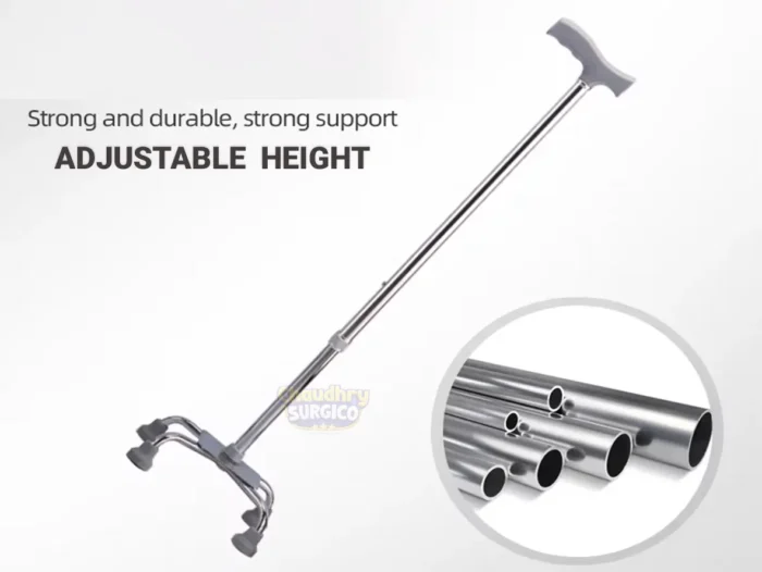 Adjustable four Pod Walking Stick price in Pakistan