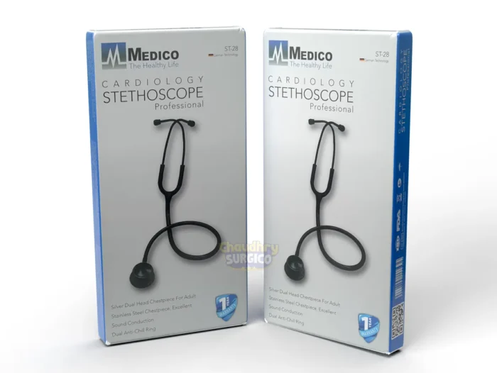 Medico Full Black Cardiology Stethoscope Professional Special Edition ST-28 Price in Pakistan