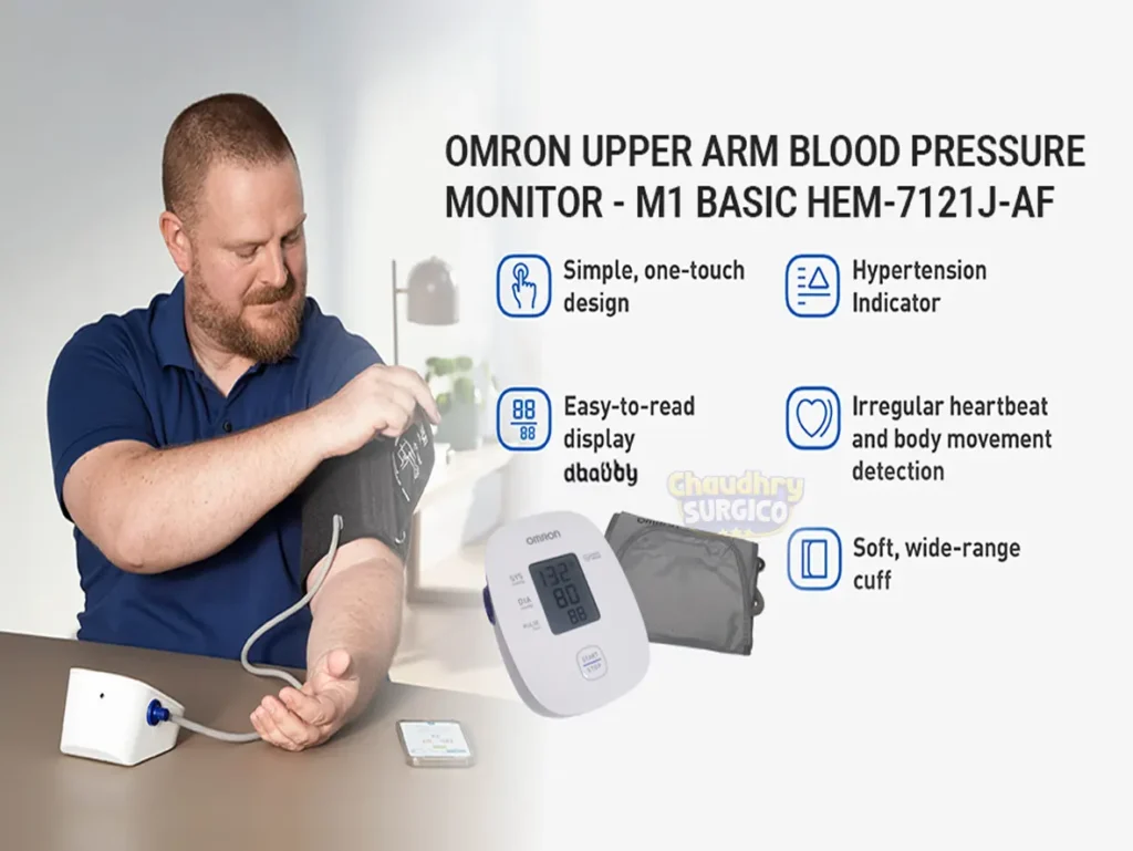 OMRON M1 Basic Digital Upper Arm Blood Pressure Monitor HEM-7121J-F