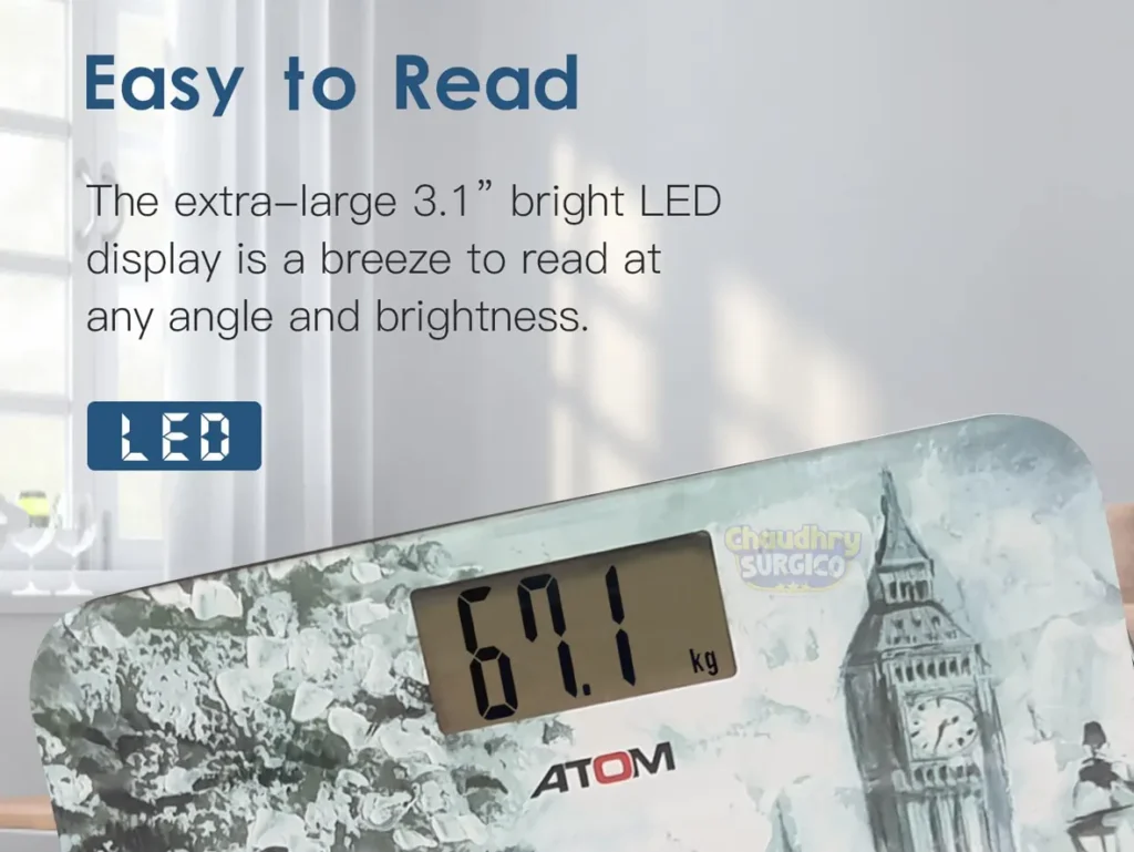 ATOM Digital weight Scale price in pakistan large LCD