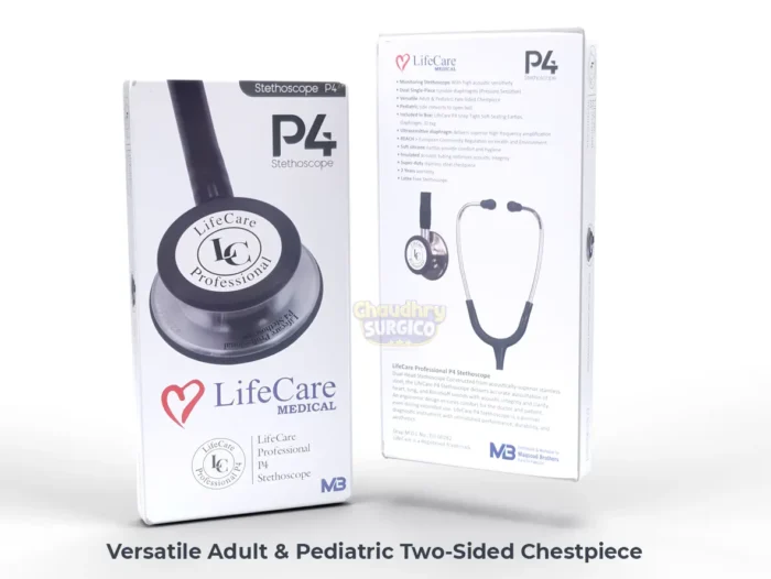 Lifecare Professional P4 Stethoscope with adult and pediatric chestpiece