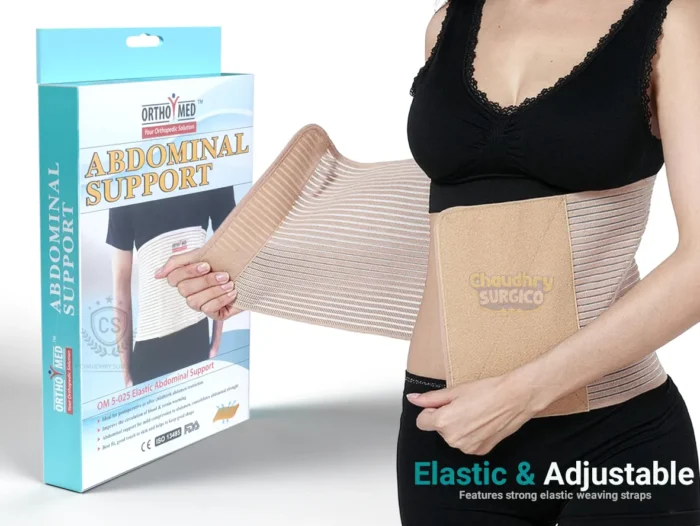 Orthomed abdominal belt elastic and adjustable
