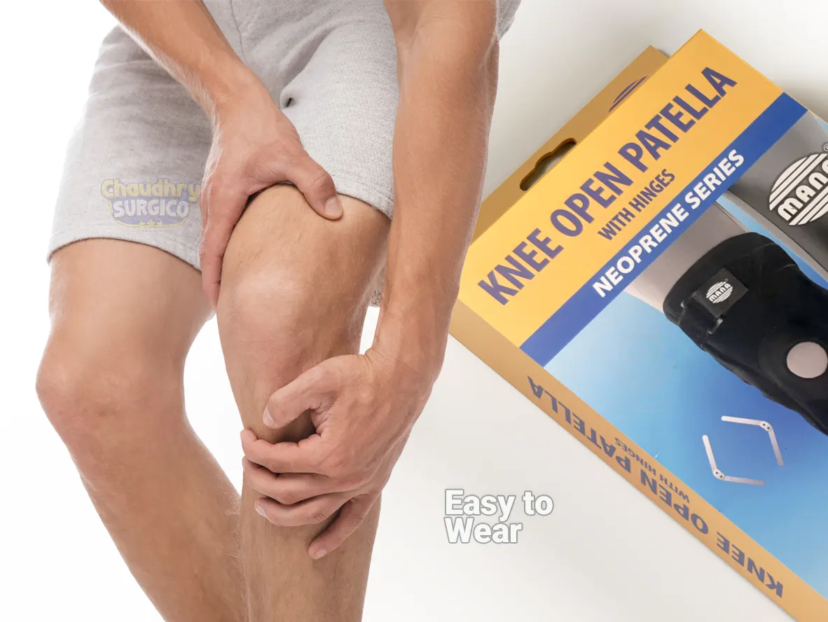Knee Open Patella with hinges MANA easy to wear