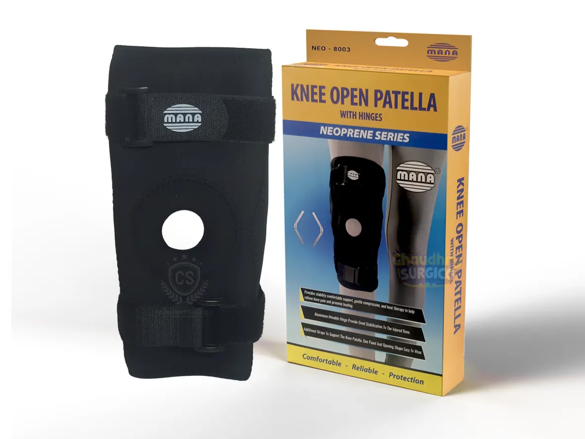 Knee Open Patella with hinges NEOPRENE SERIES MANA
