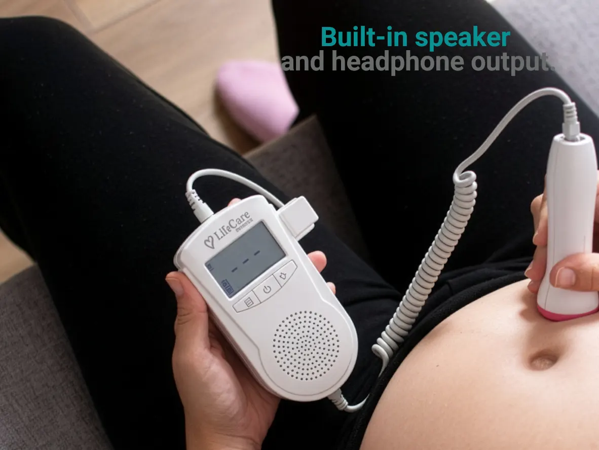 Lifecare Fetal Doppler with builtin speaker and headphone output