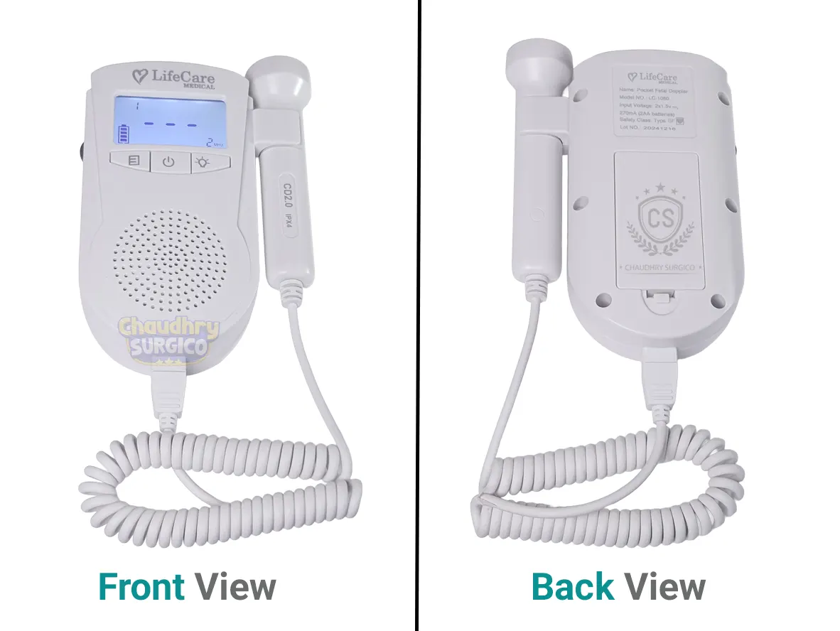 Portable Baby Fetal Doppler Lifecare for clinical use