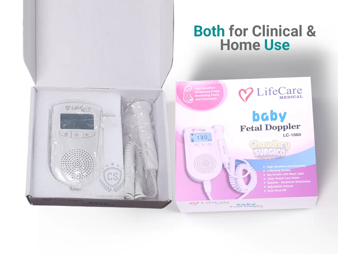 Portable Baby Fetal Doppler monitor baby heart rate