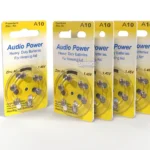 Hearing aid cells Batteries Audio Power size A10 pack of 6 cells - Zero Leakage
