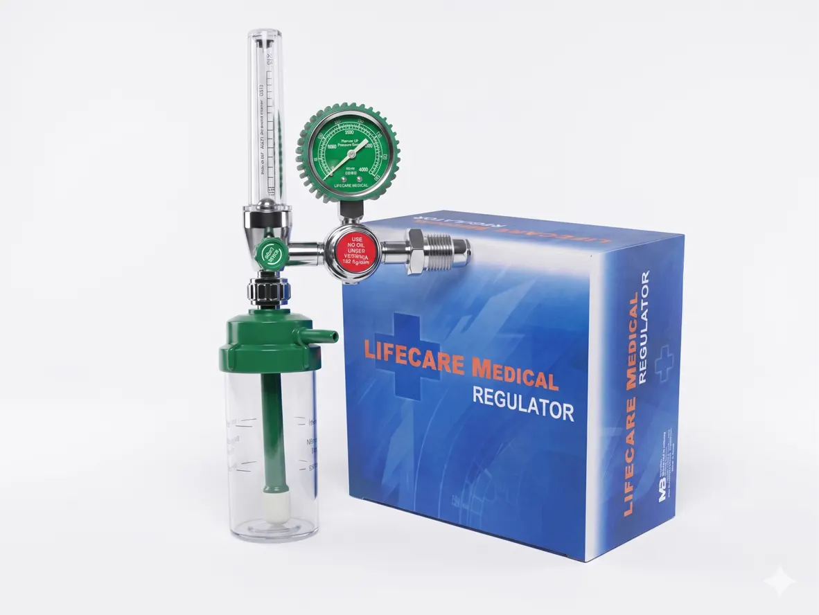 Oxygen Regulator Lifecare with flow meter and Humidifier
