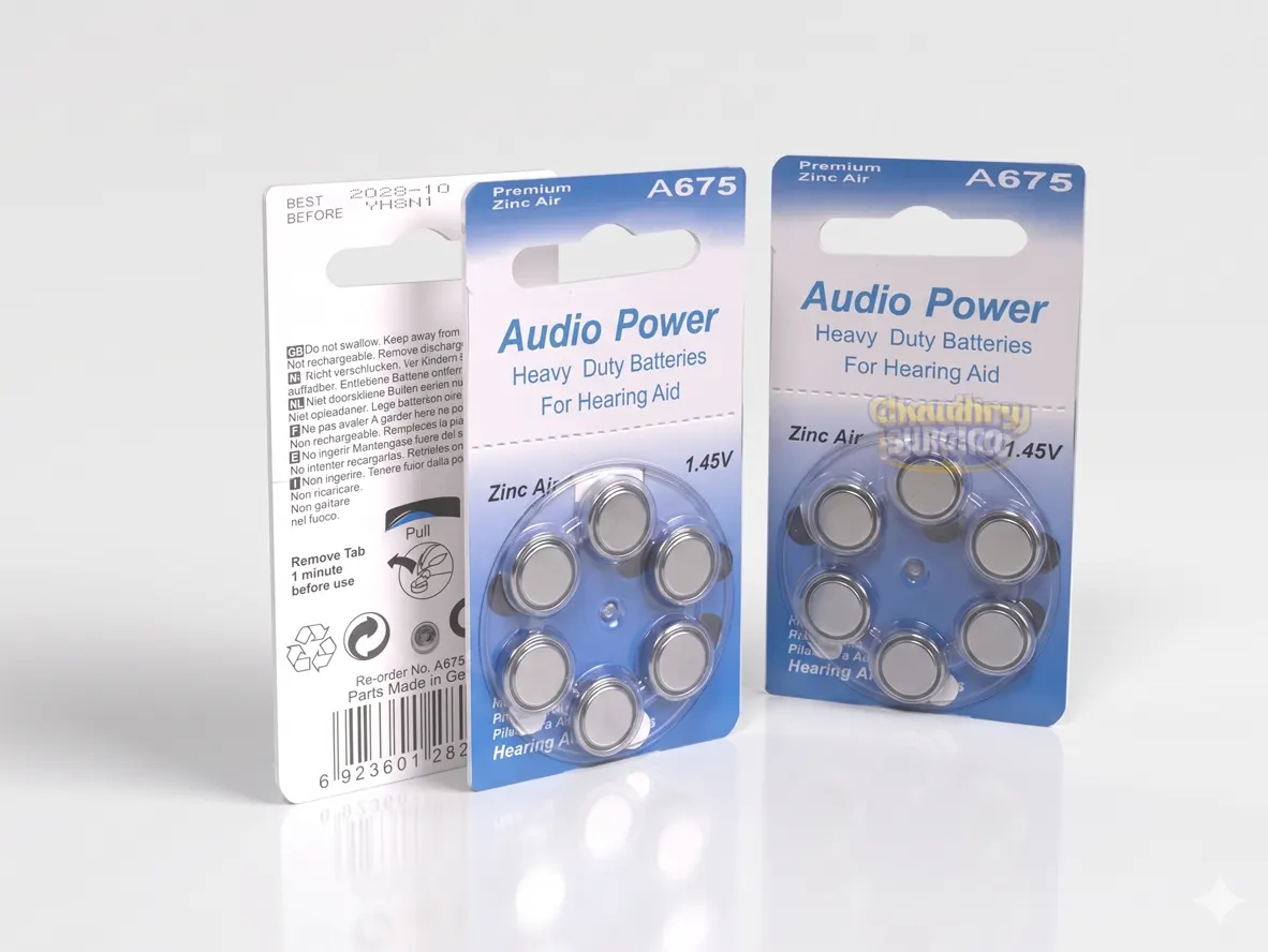 Audio Power Hearing aid cells Batteries size A675 pack of 6 cells - Image 3
