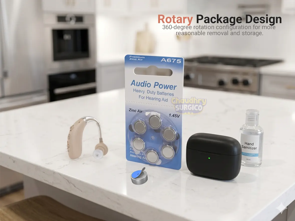 Audio Power Hearing aid cells Batteries size A675 pack of 6 cells - Image 4
