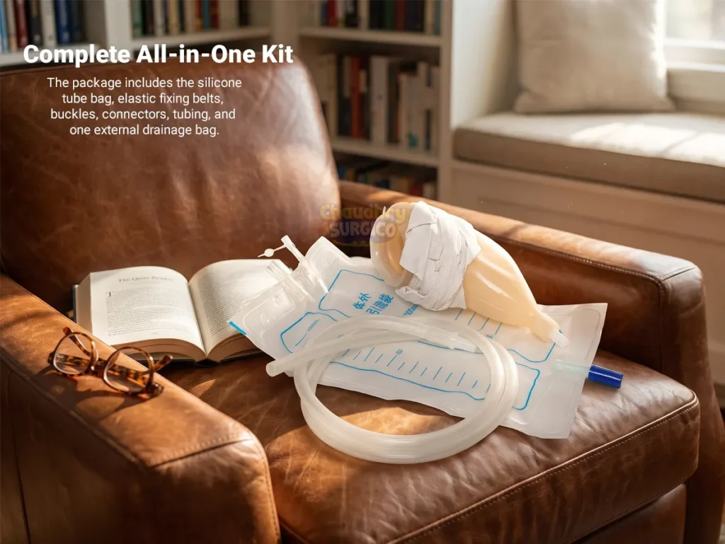 Silicone Urine Collection Bag Lifecare -completer all in one kit