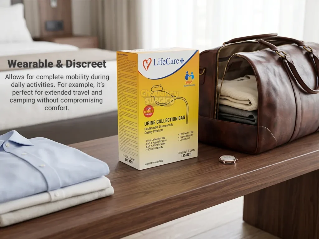 Silicone Urine Collection Bag Lifecare -easy to wear