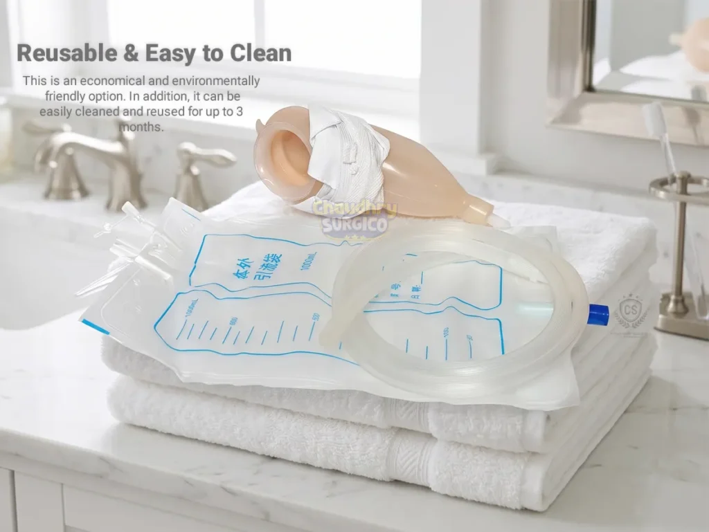 Silicone Urine Collection Bag Lifecare -reusable and easy to clean
